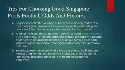 sg pools odds|Current Football Odds and Fixtures .